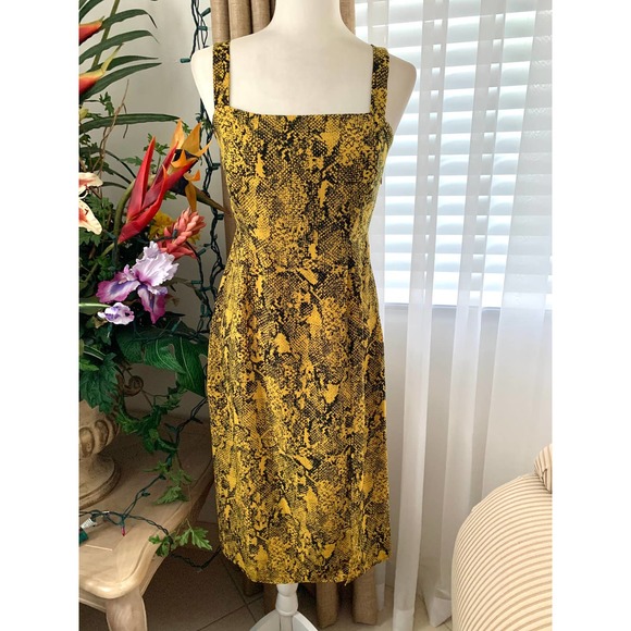 Sanctuary Dresses & Skirts - 🌙 NEW Sanctuary Georgina Square Neck Midi Sundress in Reptile Snake Print